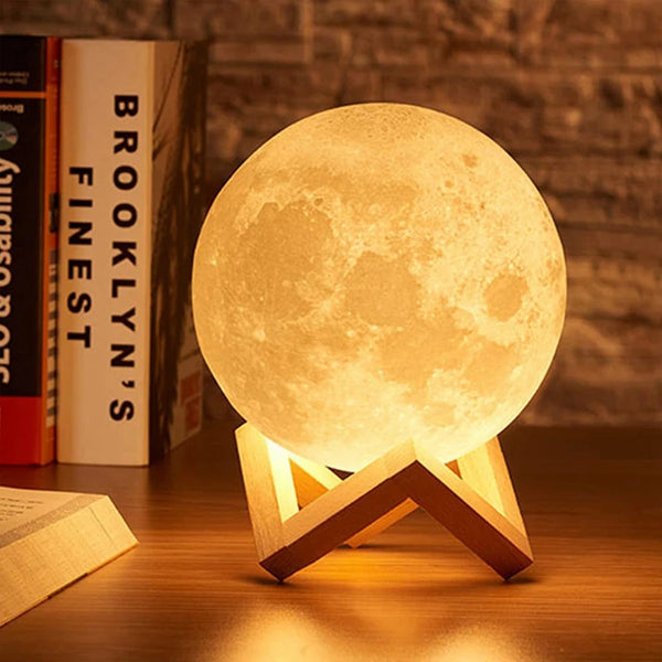 LED Galaxy Moon Light – Night Lamp & Birthday Gift for Kids, Bedroom Decor