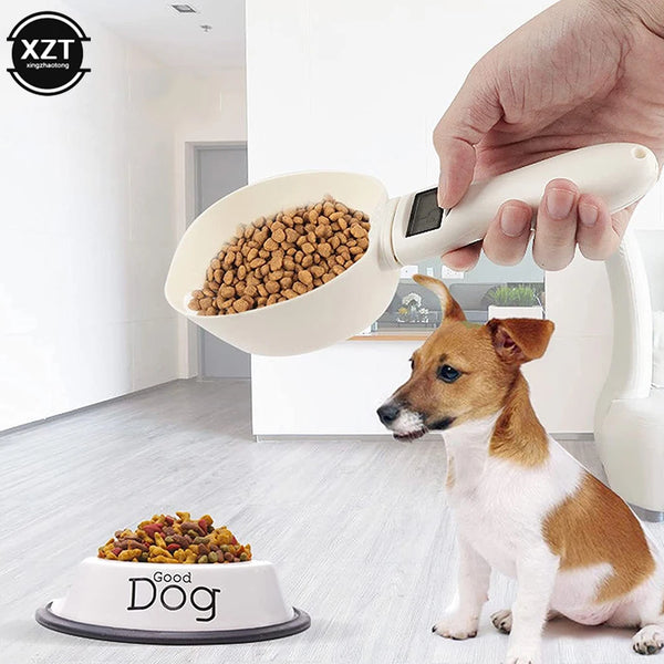 Pet Food Scale LCD Electronic Precision Weighing Tool Dog Cat Feeding Food Measuring Spoon Digital Display Kitchen Scale